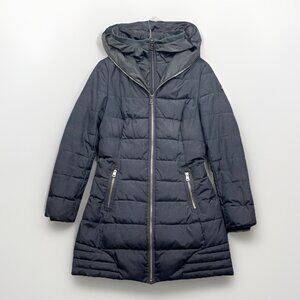 Ookpik Double Sky Women Sz XS Quilted Puffer Winter Coat Jacket Parka Layered